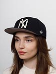 Бейсболка AMERICAN NEEDLE арт. SMU672A-NBY New York Black Yankees Archive 400 NL (черный)